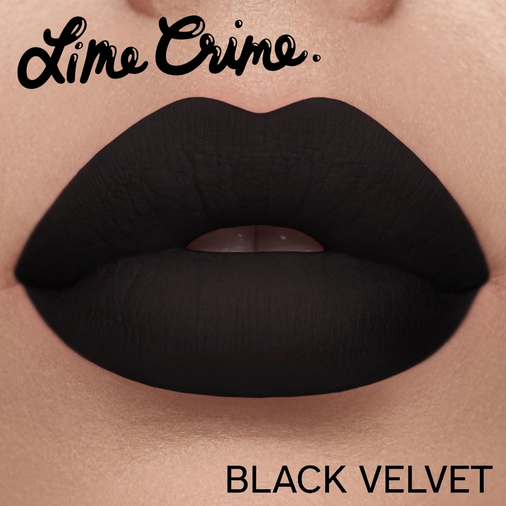 Lime Crime - Matte Velvetine Lipstick - Black Velvet - Discontinued